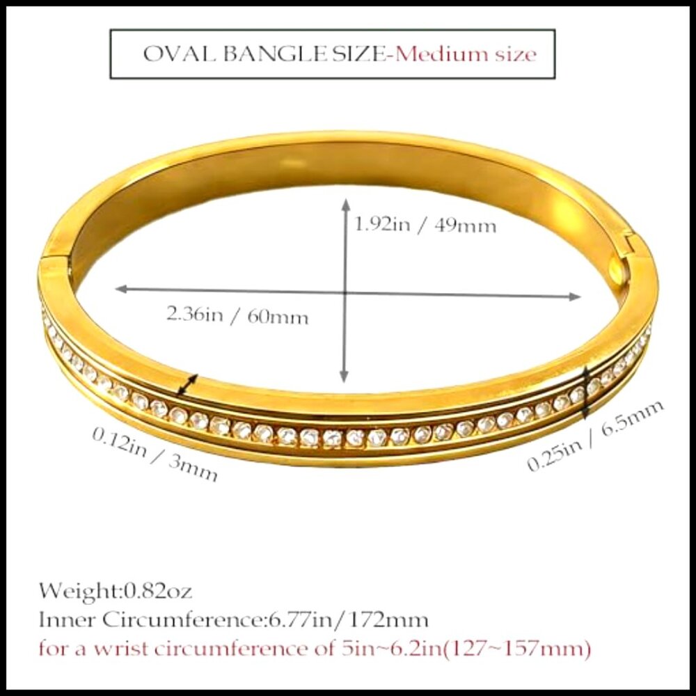 18k Gold Plated Stackable Bangle Set Minimalist E… - image 2